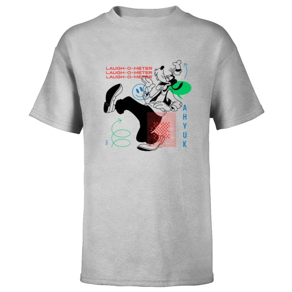 Disney Goofy Laugh-O-Meter - Short Sleeve T-Shirt for Kids - Customized-Athletic Heather