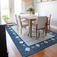 thumbnail image 6 of Addison Rugs Mayfield Washable Southwest Aztec Blue Rectangle Rug, 9' x 12', 6 of 6