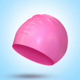 thumbnail image 1 of Bonnet de Bain en Silicone pour Enfants - Imperméable, Extensible, Couleur Unie, 1 of 6