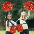 thumbnail image 7 of LINLIN Pom Poms Cheerleader 2 Pieces Metallic Cheerleading Pompons Flower Ball, Aerobics Cheerleading Pom Poms, for Sports Dance Cheerleading Pompons Plastic, 7 of 7
