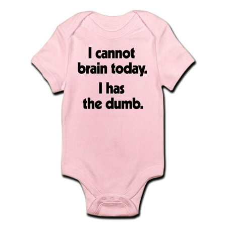 

CafePress - I Cannot Brain Today - Baby Light Bodysuit