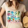thumbnail image 4 of Family Cruise 2025 T-Shirt – Tropical Beach and Cruise Ship Matching Tee, White, Size S, 4 of 6