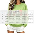 thumbnail image 3 of YFNNUP Women's Halloween Sweatshirts Tis The Season Pumpkin Football Graphic Pullover Tops Fall Crewneck Long Sleeve Shirts Green,XL, 3 of 6