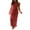 Red, variant on Rdhnmea Women's Y2k 2 Piece Outfits Shirred Halter Neck Tie-Up Tank Tops and Ruched Ruffle Maxi Skirt Sets Vacation Beachwear