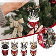 thumbnail image 2 of Adorno navideño de perro, letrero colgante de madera para árbol de Navidad, estatuas, decoraciones, colgante, regalo, 2 of 4
