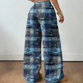thumbnail image 5 of Trgacdwlo Womens Halloween Pajama Pants Funny Pumpkin Print Fall Wide Leg Womens Lounge Pants Ghost Graphic Spooky Cozy Pj Bottoms for Women, 5 of 5