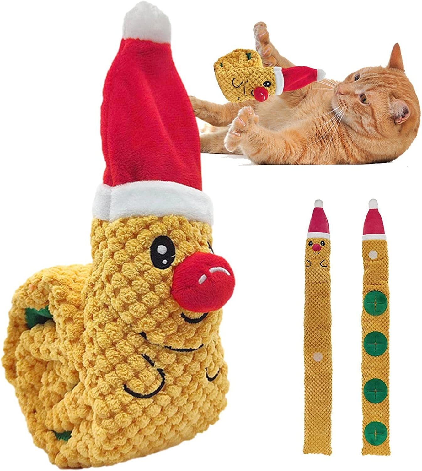 Dog Easter Toys,Durable Treat Dispensing Dog Toys With Crinkle Dog