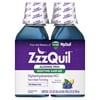 ZzzQuil Nighttime Sleep Aid Alcohol Free Liquid by Vicks, Soothing Mango Berry Flavor, 12 Fl Oz, 2 ct