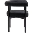 thumbnail image 4 of Meridian Furniture Hyatt Boucle Dining Chair, Black, 4 of 8