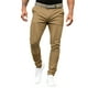 thumbnail image 2 of Pantalones de hombre de color liso ajustados con bolsillos y botones, informales, ajustados, para negocios, 2 of 6