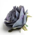 thumbnail image 4 of 10 Pieces Vintage European Silk Roses Artificial Flowers Heads Blue grey, 4 of 6