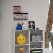 LEGO Large Minifigure Display Case, 16-Compartment Showcase, Black