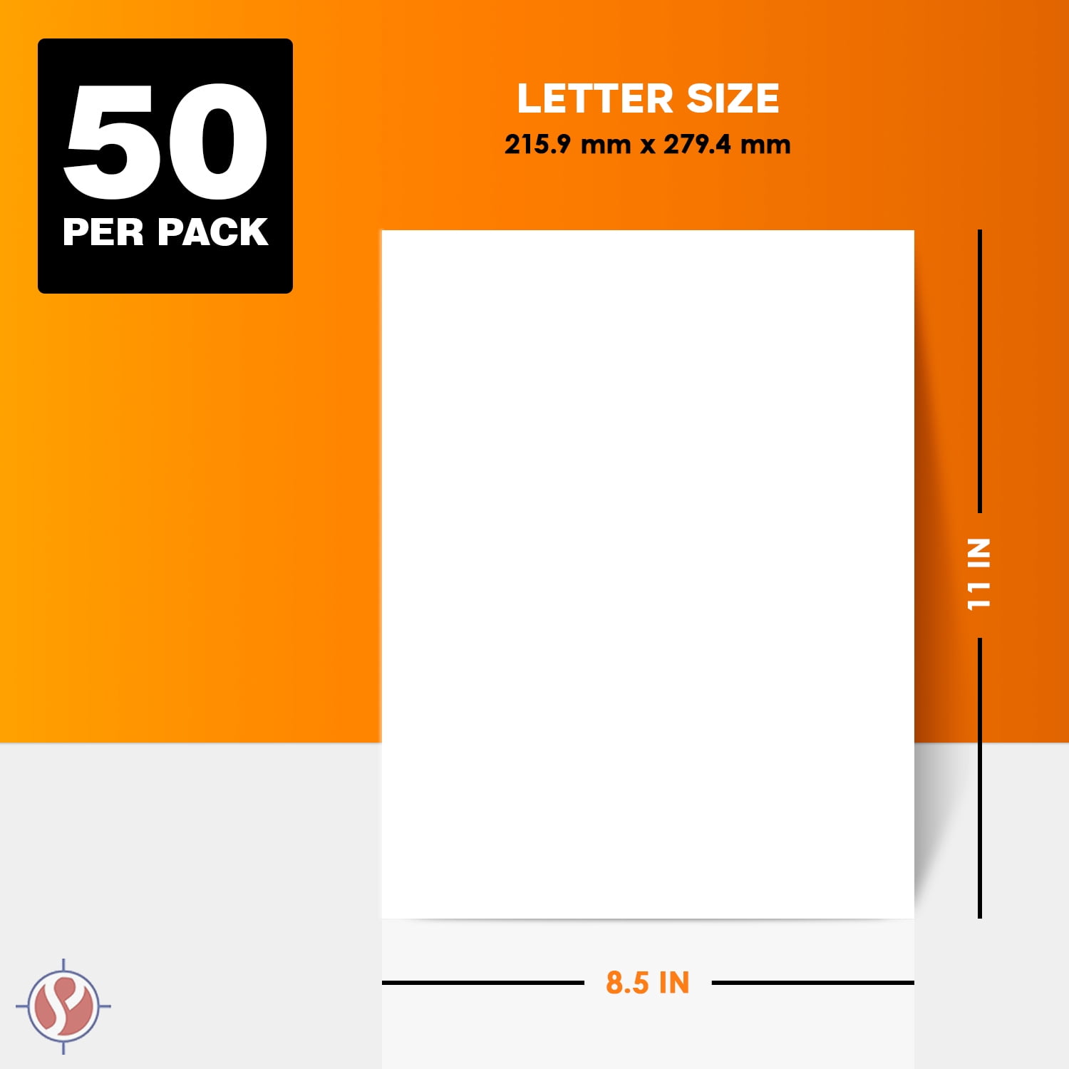 White Silk Matt Card Stock 130lb. Cover (300gsm) - 50 Pk (Choose your size) (8.5 x 11)