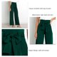 thumbnail image 4 of Pantalón de traje para mujer pantalones casuales de pierna ancha cómodos correa de cintura cómoda elegante para mujer para oficina para club ANGGREK Otros, 4 of 8