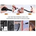 thumbnail image 4 of inZaynity 3PC Set Universal Socket (7-19mm) + Flexible Drill Bit Extension Flexible Screwdriver Long Shaft + Ratchet Wrench Adapter - Tool for Men, DIY, Handyman, Women, Father/Dad, Husband, Boyfriend, 4 of 8