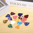 thumbnail image 6 of 15Pcs Colorful Celluloid Guitar Pick 0.5/0.75/1.0MM 3 Thickness Beat Pick Ukulele Bass Acoustic Folk Electric Guitar Plectrum Guitar Accessories, 6 of 8