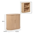 thumbnail image 4 of Modern Reeded Entryway Accent Cabinet, Coastal Oak, 4 of 18
