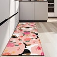 thumbnail image 4 of Pink Beagle and Flower Kitchen Rug Mat,Kitchen Runner Rugs Non Skid Washable,Decorative Kitchen Floor Mats for Kitchen,Sink,Laundry,17"X47", 4 of 5