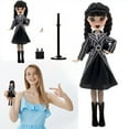 thumbnail image 2 of GIFTFUOND Wednesday Poupée et Accessoires, 9,8 Pouces Wednesday Addams, Uniforme d'Académie et Scène de Danse, Collection Wednesday Addams, Support de Poupée Jouets pour Enfants de 6 Ans et Plus, 2 of 5