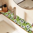thumbnail image 2 of Yayeee Faucet Mat for Kitchen Sink 14.7" Diatomite Long Splash Guard Pad, Retro Floral, 2 Pack, 2 of 7