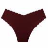 ZyeKqe Seamless Underwear for Women No Show Thong Cute Breathable Panties Stretch Ladies Briefs S-XL