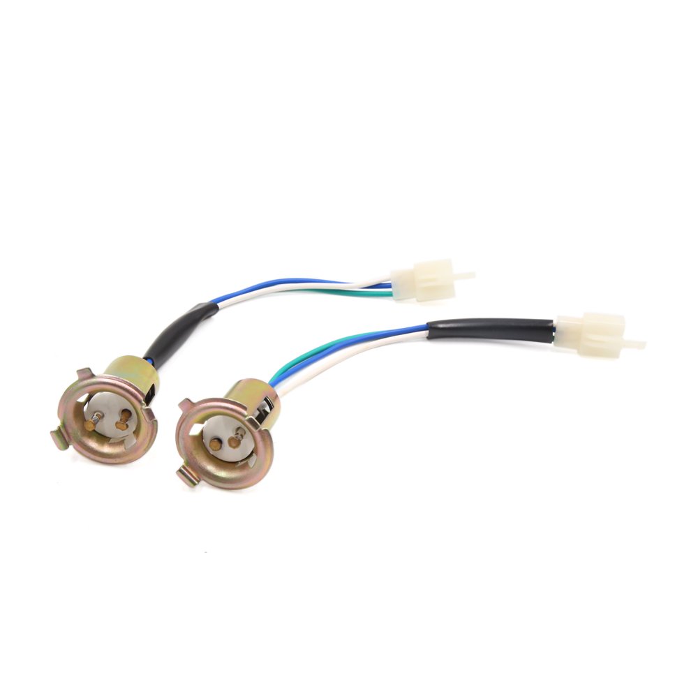 2pcs 3 Pins Motorcycle Headlight Wires Harness Connector Sockets for
