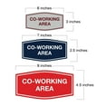 thumbnail image 2 of Signs ByLITA Fancy Co-Working Area Sign (Red) - Small, 2 of 5