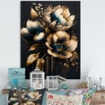 thumbnail image 2 of Designart Blue And Gold Tulips I Canvas Wall Art, 2 of 5