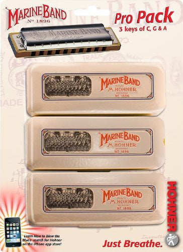 Key of G Hohner Marine Band Harmonica 1896BX Made in Germany 