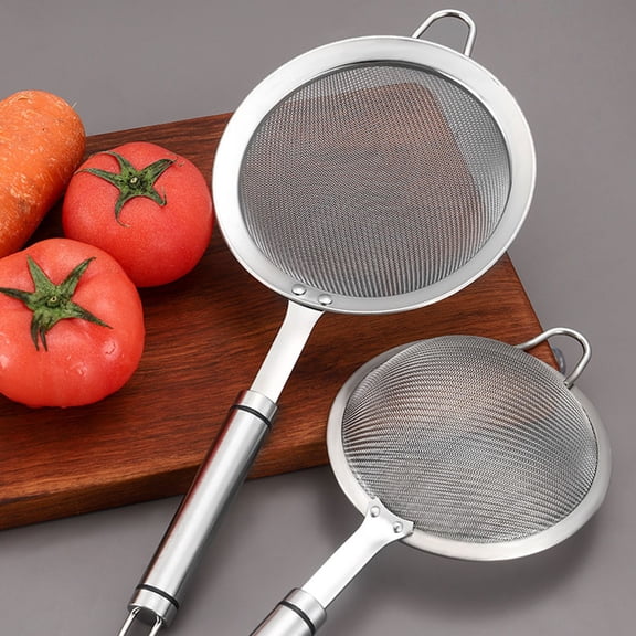 ibasenice Stainless Steel Kitchen Sifter Strainer, Professional Cooking Sieve for Filtering, 1 Piece Mesh
