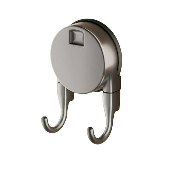 Yooshoverk Double-Head Suction Hook, No-Drill Strong Hold, Door Clothes Hanger, Home and Bathroom Storage