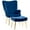 Blue, variant on HOMCOM Modern Accent Chair with Ottoman Upholstered Armchair Dark Blue