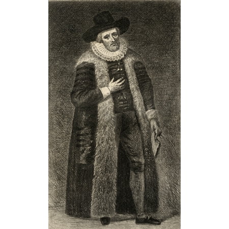 Edward Alleyn 1566-1626 Elizabethan Actor And Founder Of Dulwich College Frontspiece To The Book The Best Plays Of The Old Dramatists Christopher MarloweEtched By E Bocourt Published London 1887