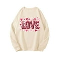 thumbnail image 3 of Valentines Sweatshirts for Women Cute Crew Neck Sweatshirt Heart Print Long Sleeve Shirt Fashion Trendy Outfits, 3 of 7