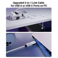 thumbnail image 5 of VR Link Cable with Charging 16FT Compatible with Oculus/Meta Quest 3S/3 Accessories, Quest2/Pro, Pico4, Link Cable for SteamVR, Charge & Link Simultaneously, 5 of 7