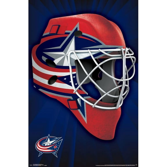 NHL Columbus Blue Jackets - Mask 16 Wall Poster, 22.375" x 34"