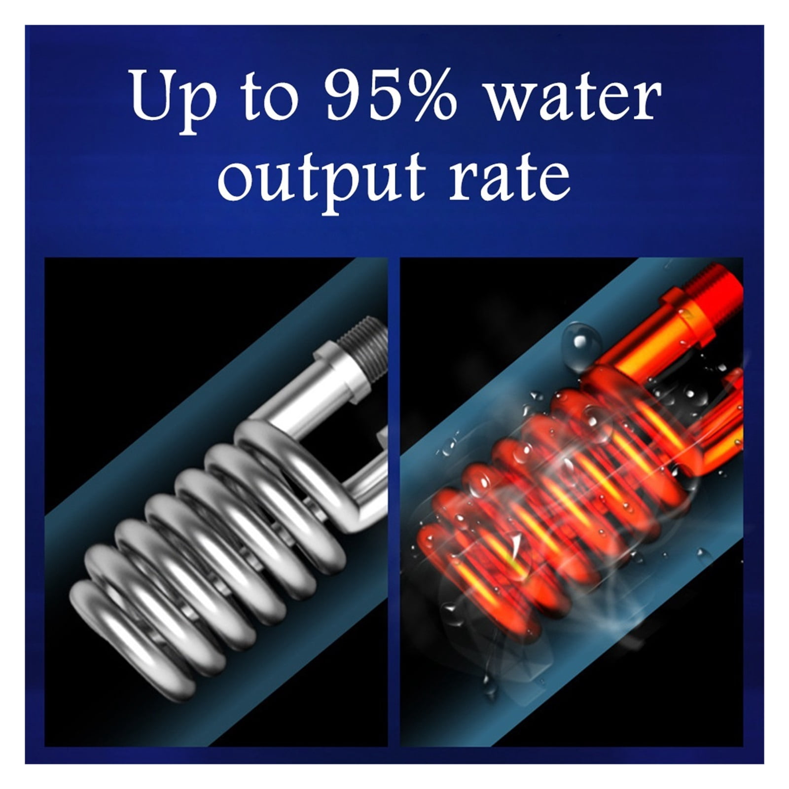 Instantaneous Faucet Tap Kitchen Hot Water Crane LED Digital 5500W Water Heater Instant Water Heater Tankless ,Safety Protections