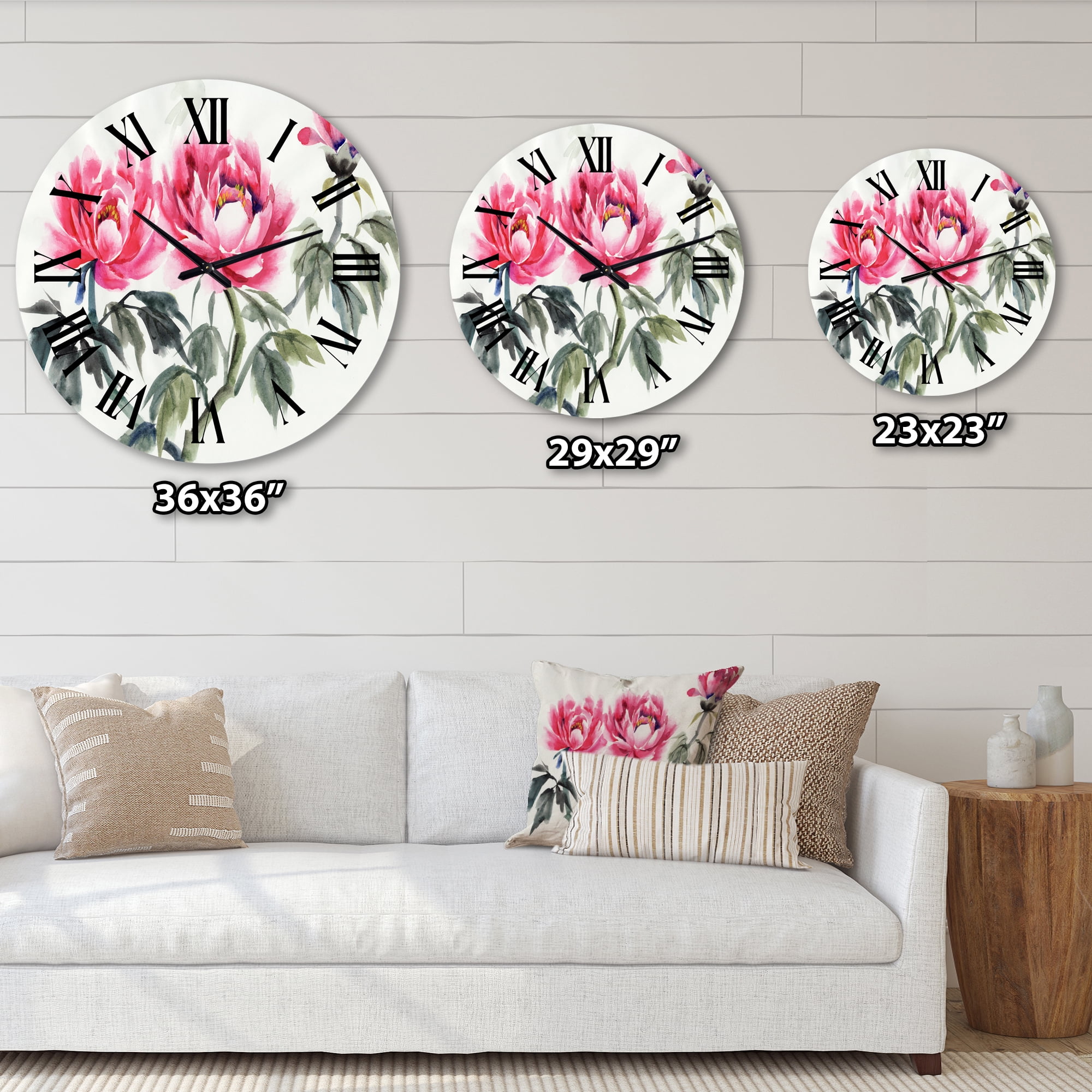 Designart 1 in Quartz Traditional Wall Clock