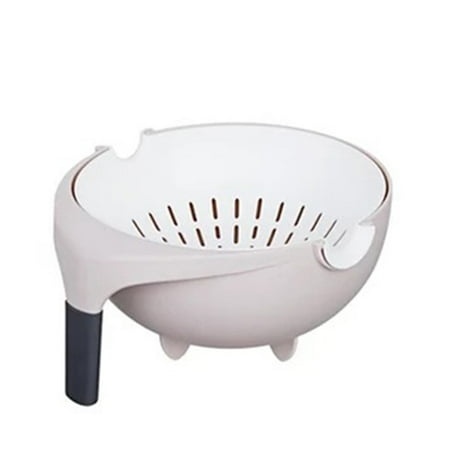 

New Double Drain Wash Colander Basket Fruit Vegetable Clean Filter Basket Kitchen Supplies