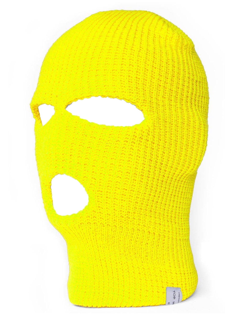 TopHeadwear 3Hole Ski Face Mask Balaclava, Neon Yellow