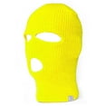 thumbnail image 1 of TopHeadwear 3-Hole Ski Face Mask Balaclava, Neon Yellow, 1 of 2