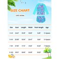thumbnail image 2 of Usaibhir Girls Rash Guard Swimsuit Scales Print Shirt with Shorts for Sports Girls Swimsuits Size 3-10Y, 2 of 10