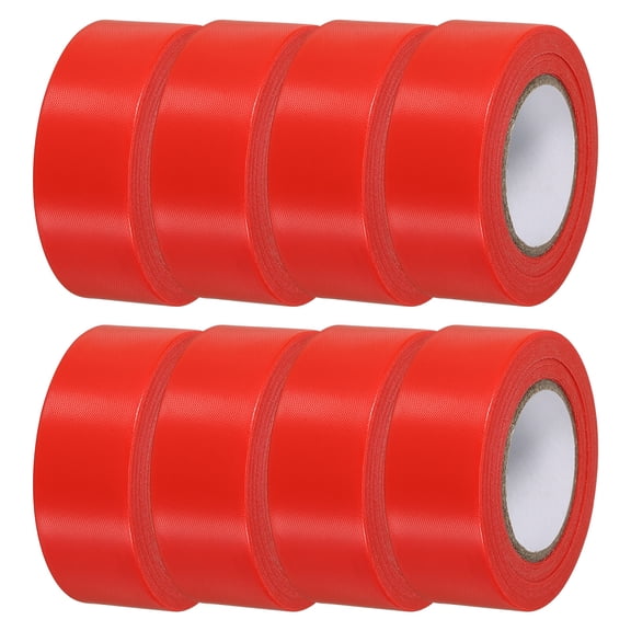 Uxcell Flagging Tape Non-Adhesive Plastic Neon Survey Marking Tape for Tree Hunting Boundaries Hazardous Areas Red 8