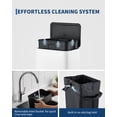 thumbnail image 5 of 3.4/4/4.8 Gallon Trash Can,Rectangular Stainless Steel Waste Bin with Quiet Foot Pedal, Soft-Close Lid & Removable Bucket, Trash Bin Garbage Can for Office, Small Kitchen, Home, 5 of 8