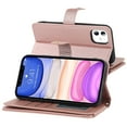 thumbnail image 3 of Mantto Compatible with for iPhone 11 Crossbody case Wallet Purse for Women Girls Handbag with Card Holder Zippper Flip PU Leather Shoulder Strap Cover For iPhone 11, Rosegold, 3 of 10