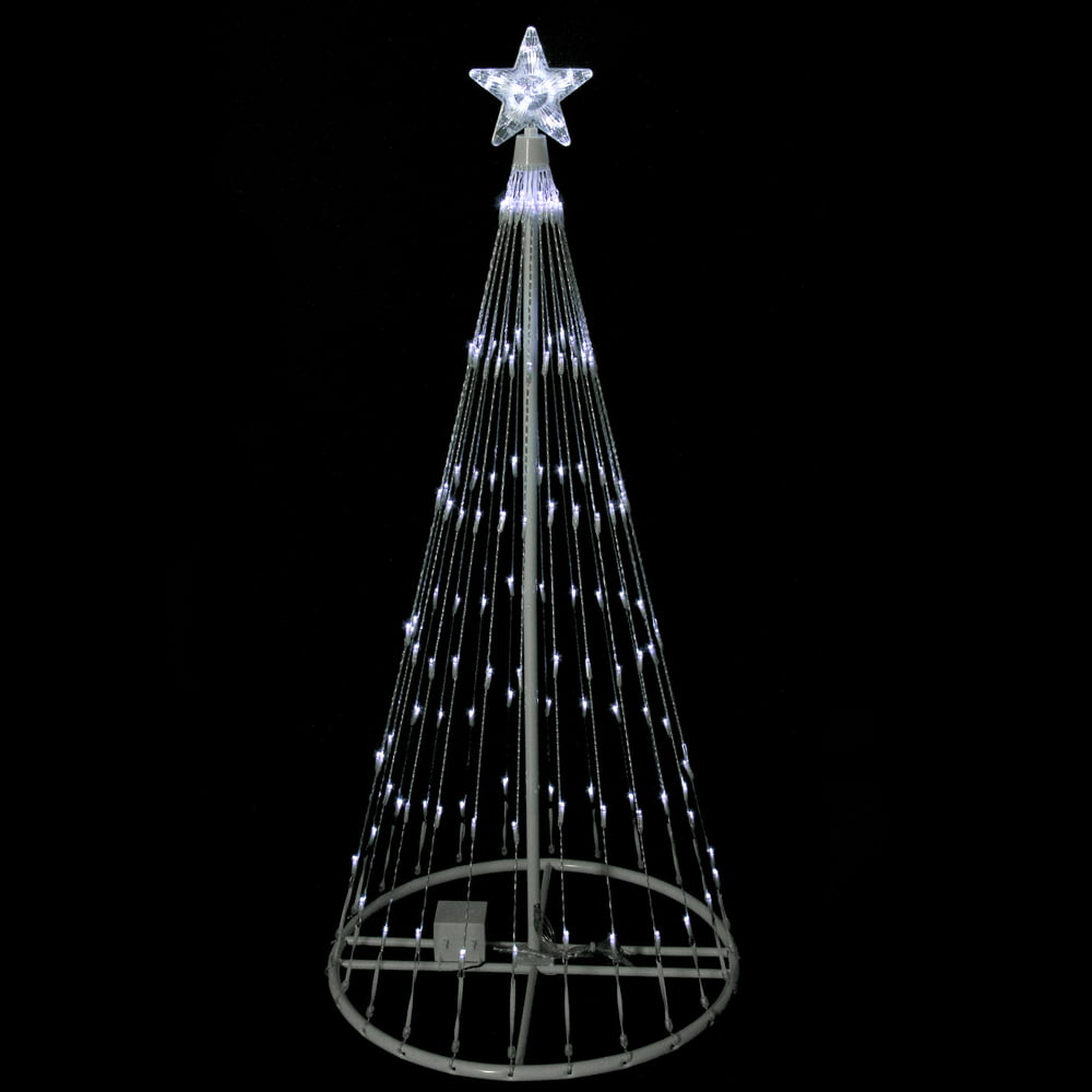 Northlight 4' Prelit Artificial Christmas Tree Polar White LED Light ...