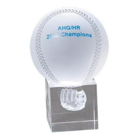 Chass 885-032 Baseball And Mitt 3D Laser Sport Award