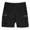thumbnail image 4 of BUWTTED Men's Casual Pants Summer Hiking Work Durable Cargo Shorts with Zipper Multiple Pockets Comfortable Workwear Breathable Black Pants XXXL, 4 of 4