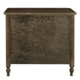 thumbnail image 4 of Home Fare Dark Oak Wood Three Drawer Nightstand, 4 of 11