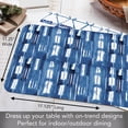 thumbnail image 5 of CounterArt "Shibori Blues" 4-Pack Reversible Tabletop Placemats, 5 of 7